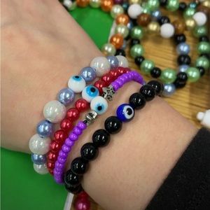 4 pack evil eye bracelets